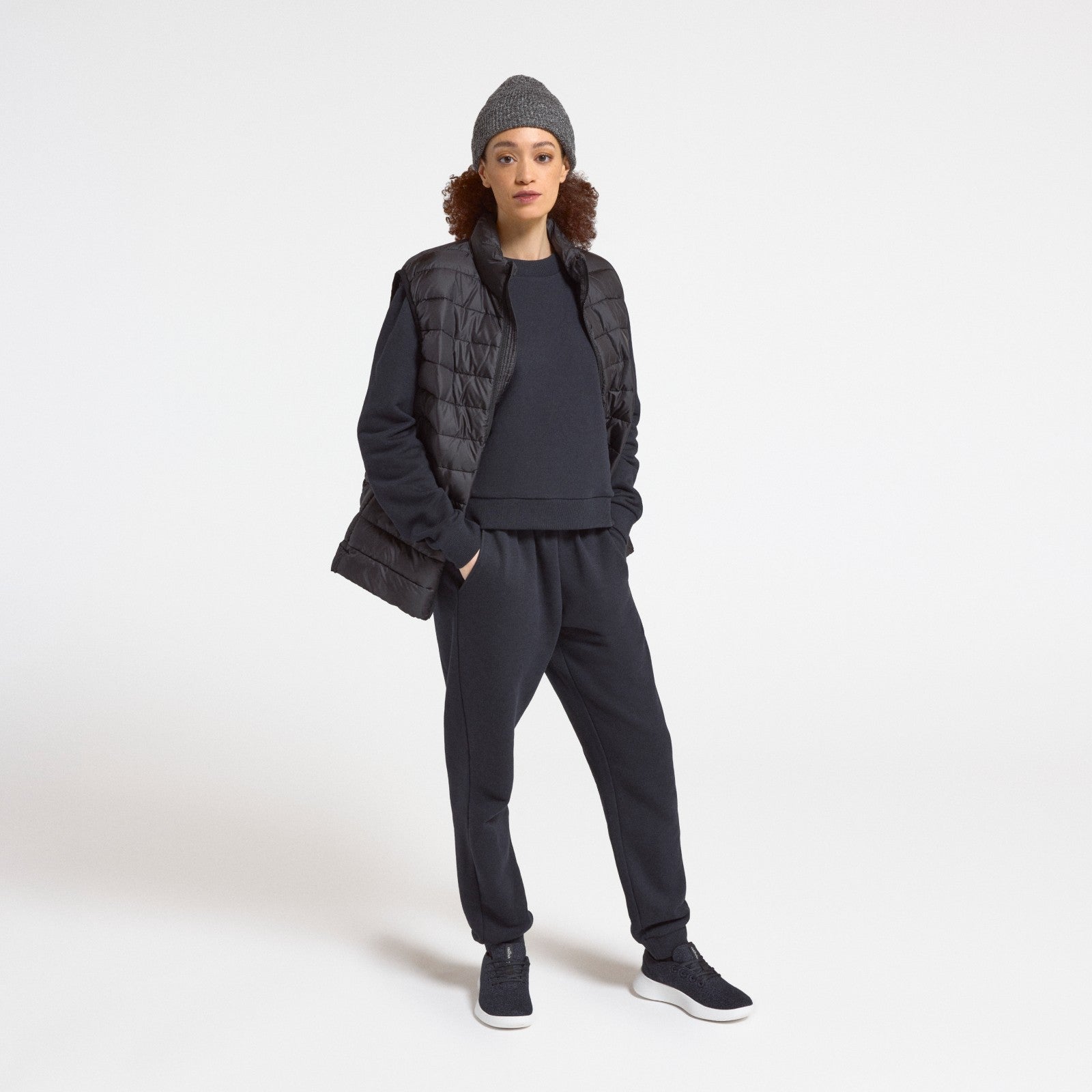Women's Merino Blend Sweatpant - True Black