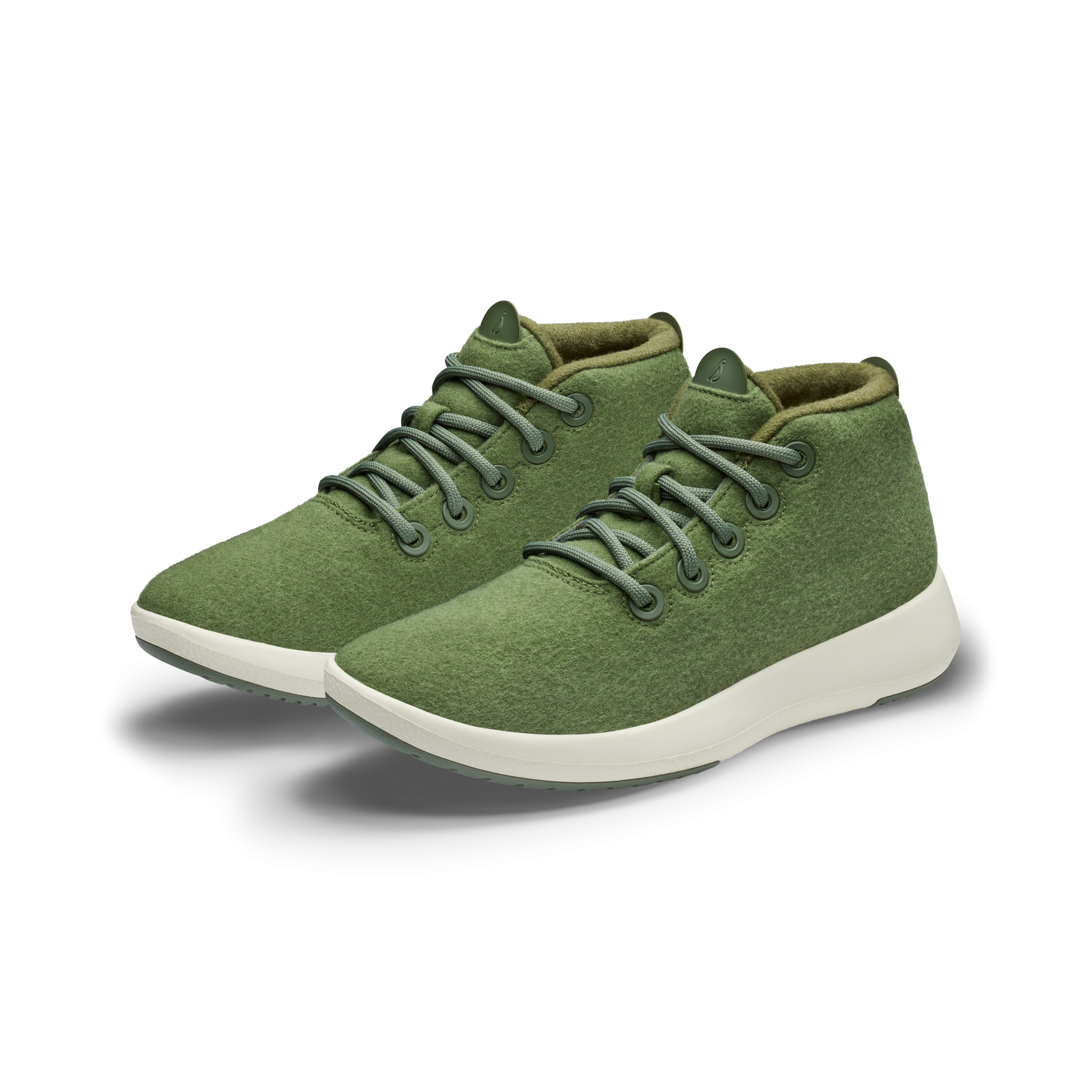 Women's Wool Runner-up Mizzle - Thunder Green (Natural White Sole)