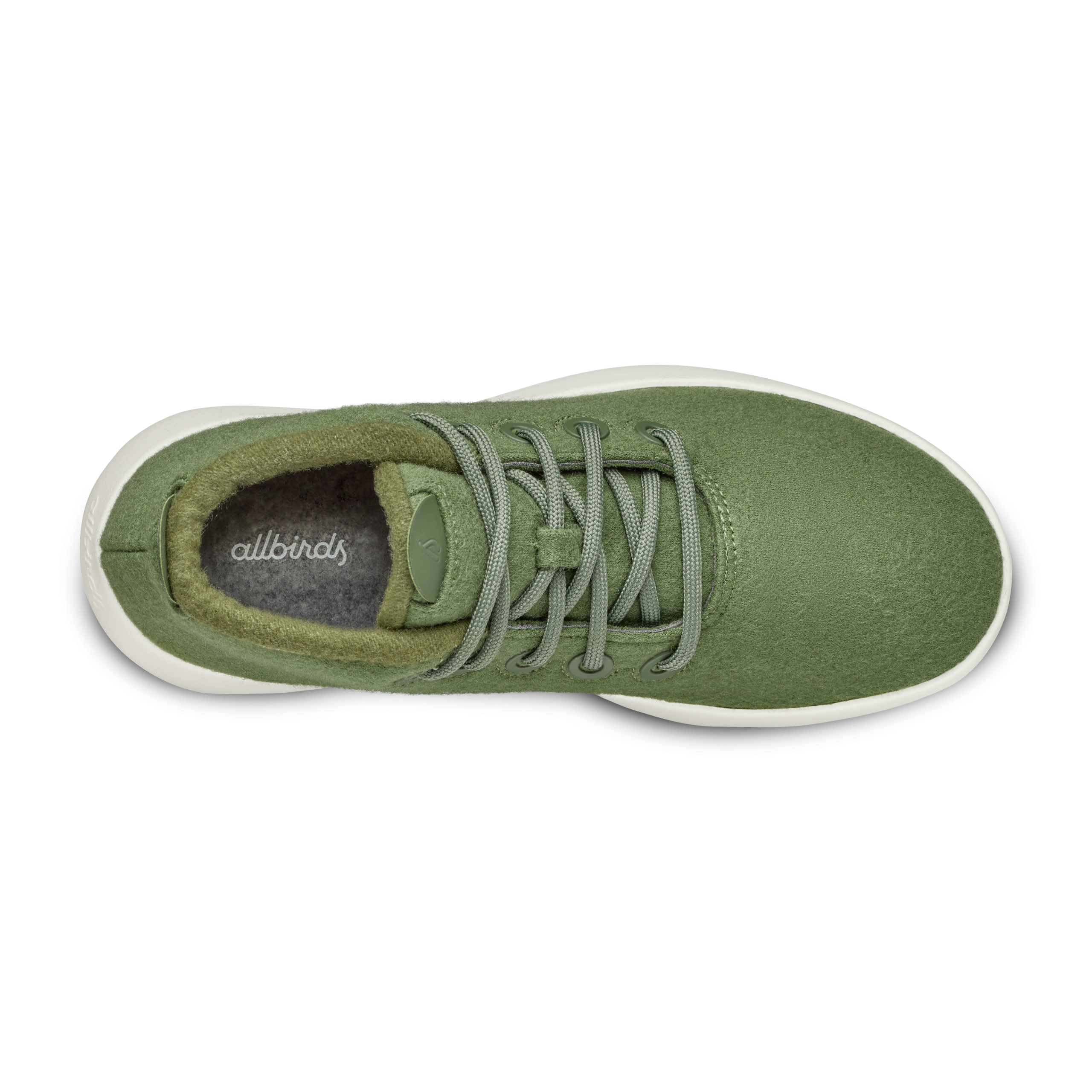Women's Wool Runner-up Mizzle - Thunder Green (Natural White Sole)