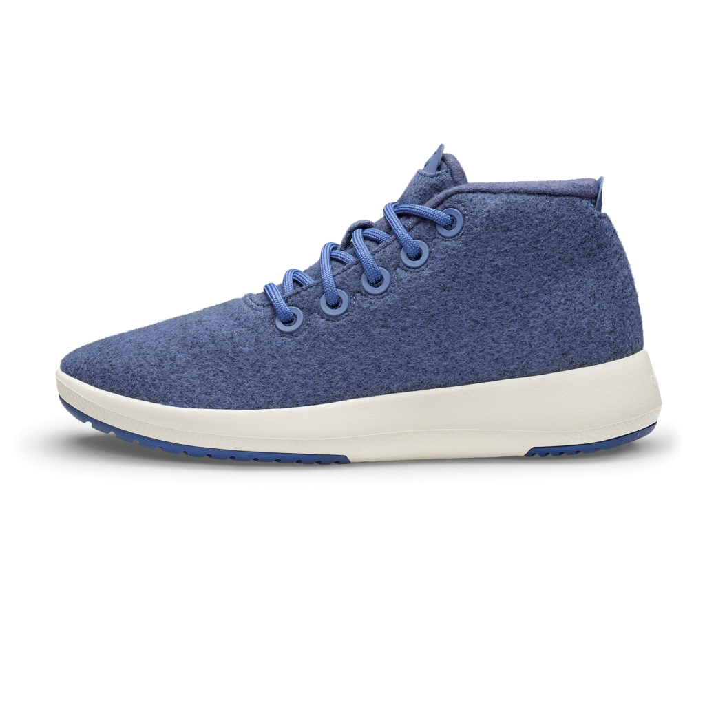 Men's Wool Runner-up Mizzles - Hazy Indigo (Natural White Sole)