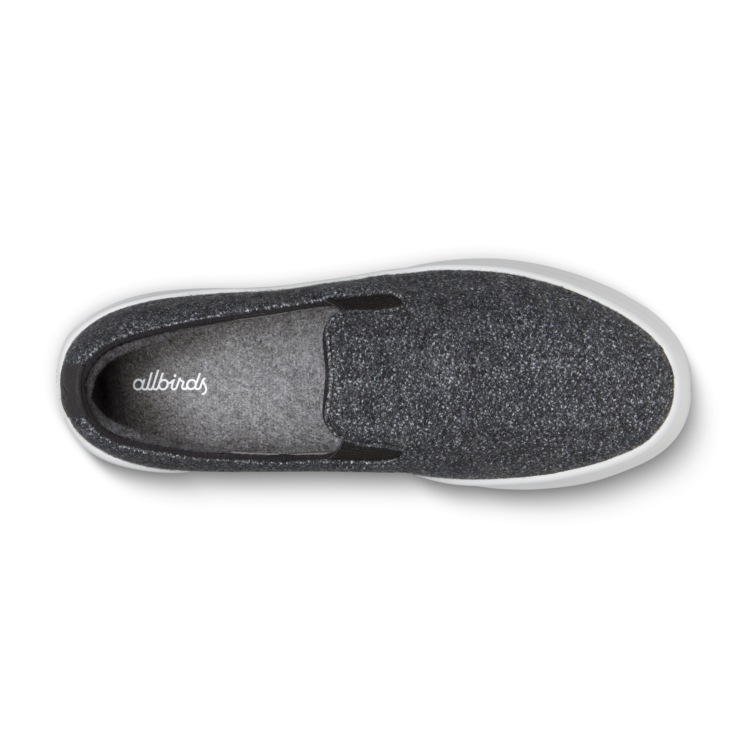 Men's Wool Cruiser Slip On - Dark Grey (Light Grey Sole)