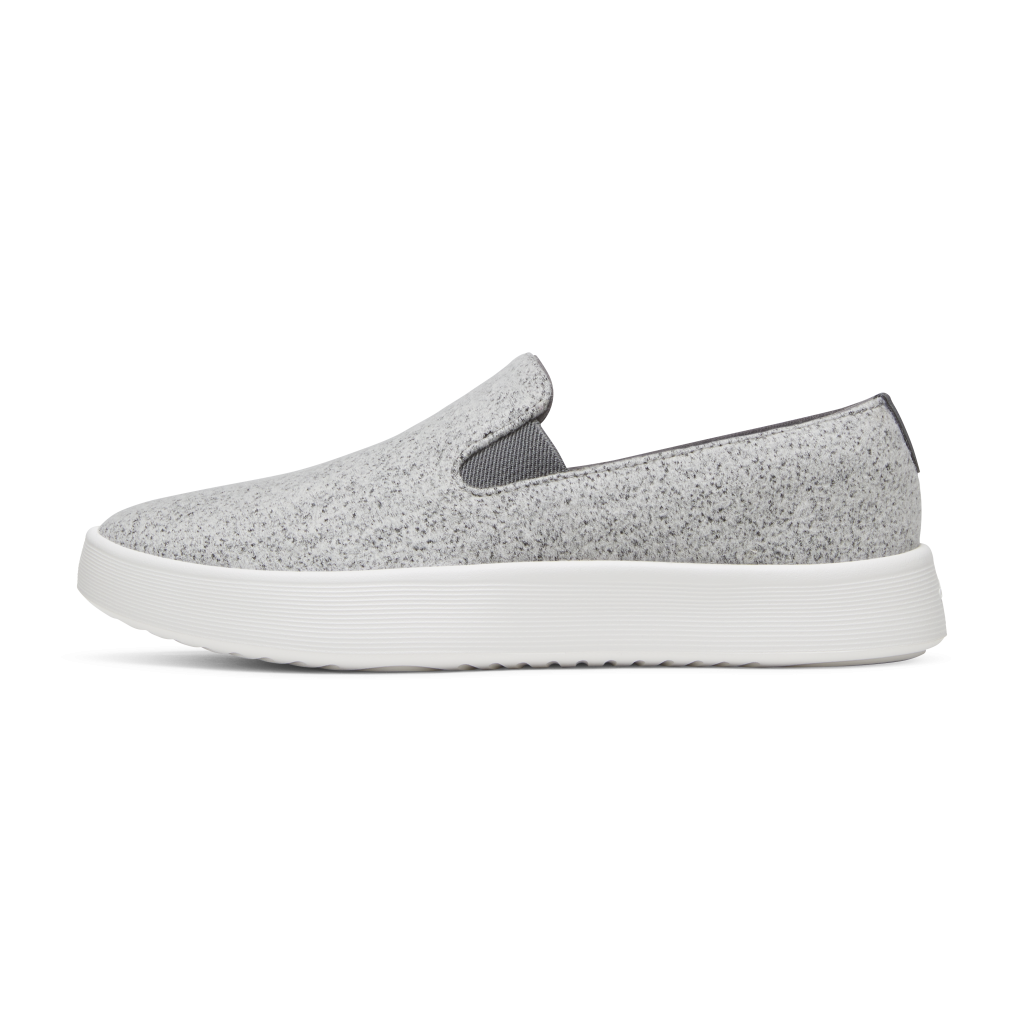Men's Wool Cruiser Slip On - Medium Grey (Blizzard Sole)