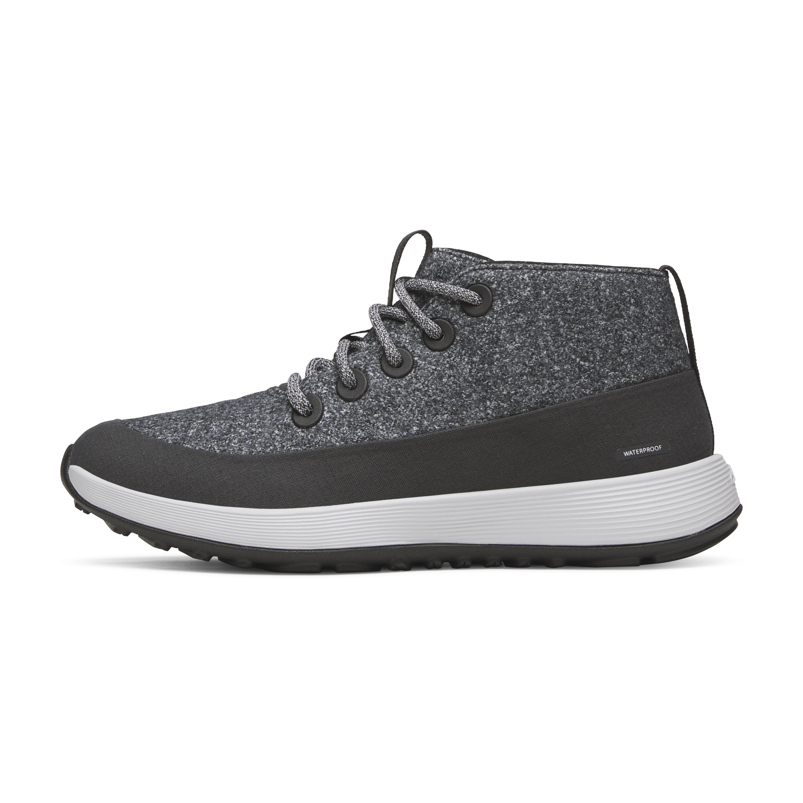 Men's Wool Runner NZ Mid Waterproof - Dark Grey (Light Grey Sole)