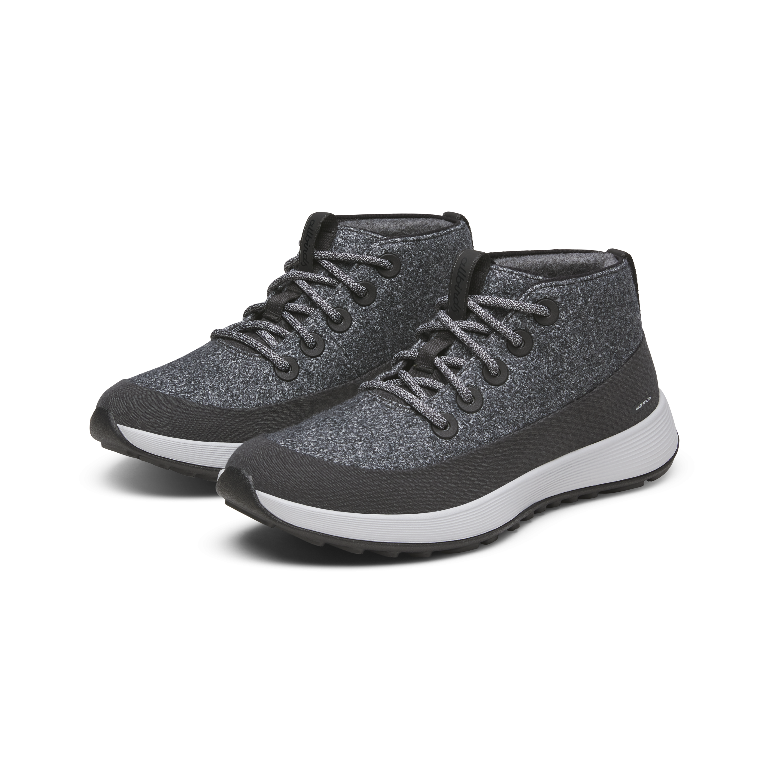 Men's Wool Runner NZ Mid Waterproof - Dark Grey (Light Grey Sole)