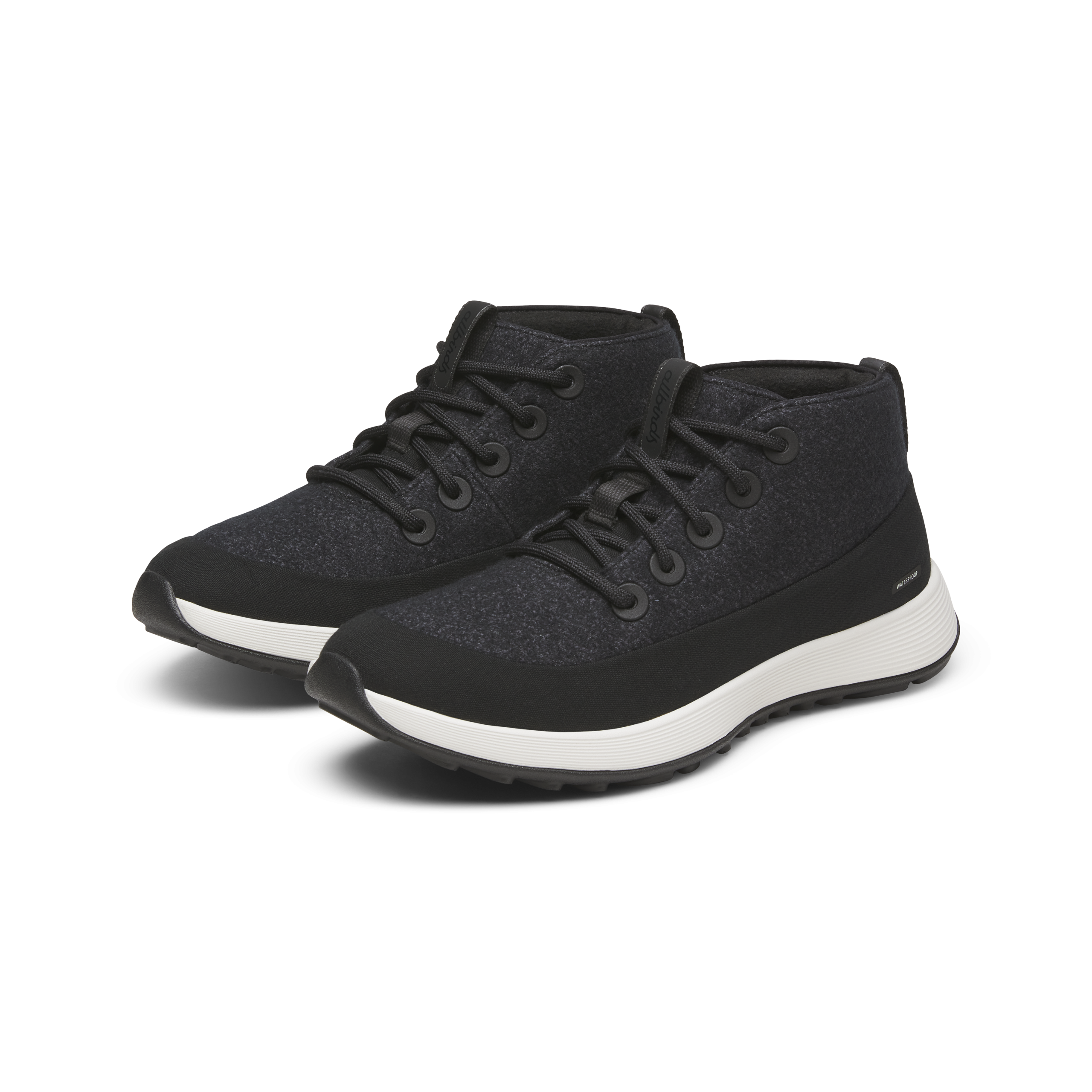 Women's Wool Runner NZ Mid Waterproof - Natural Black (Natural White Sole)