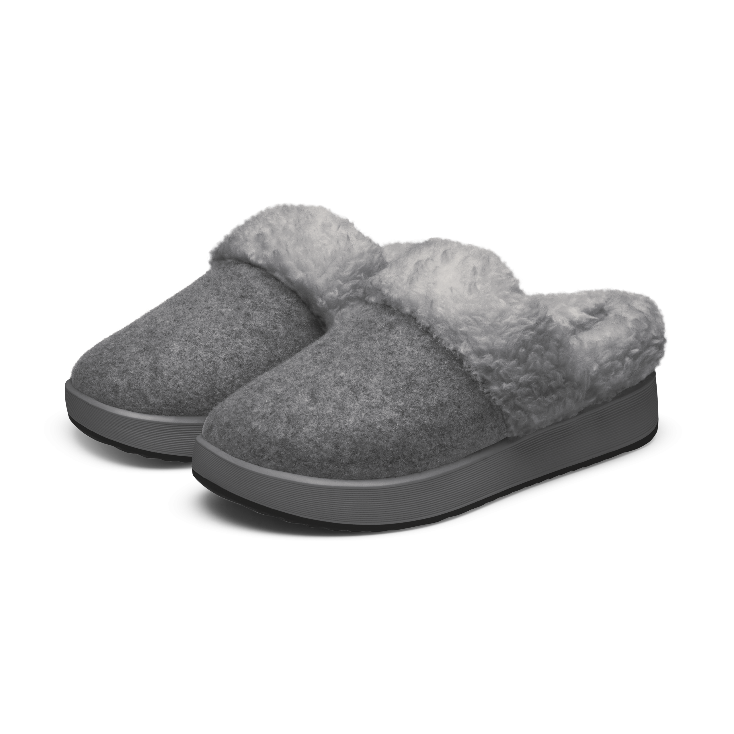 Women's Kiwi Slipper - Medium Grey (Pebble Grey Sole)