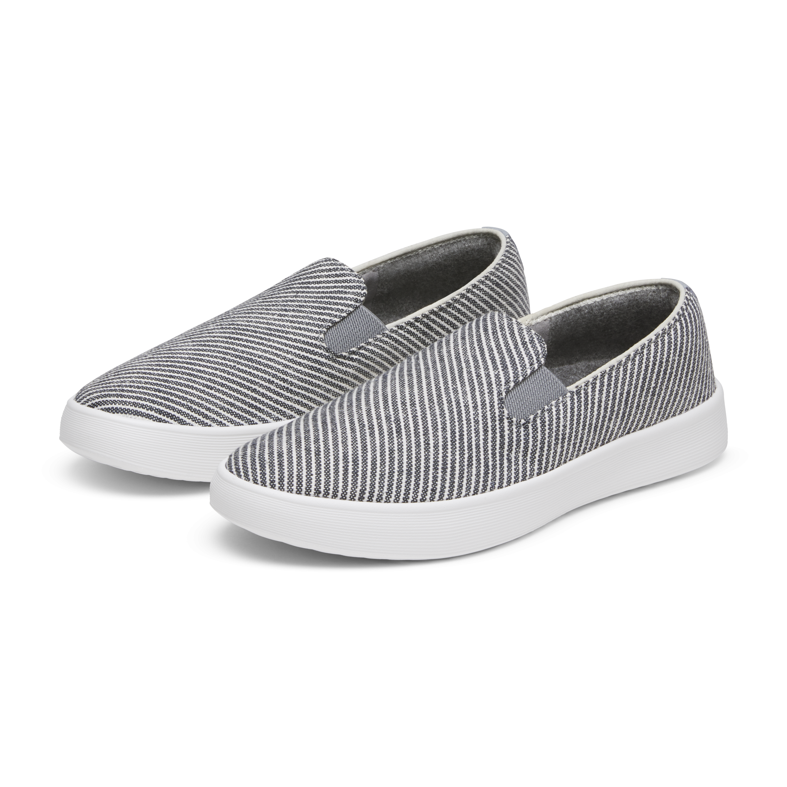 Women's Canvas Cruiser Slip On - Deep Navy Stripes (Blizzard Sole)
