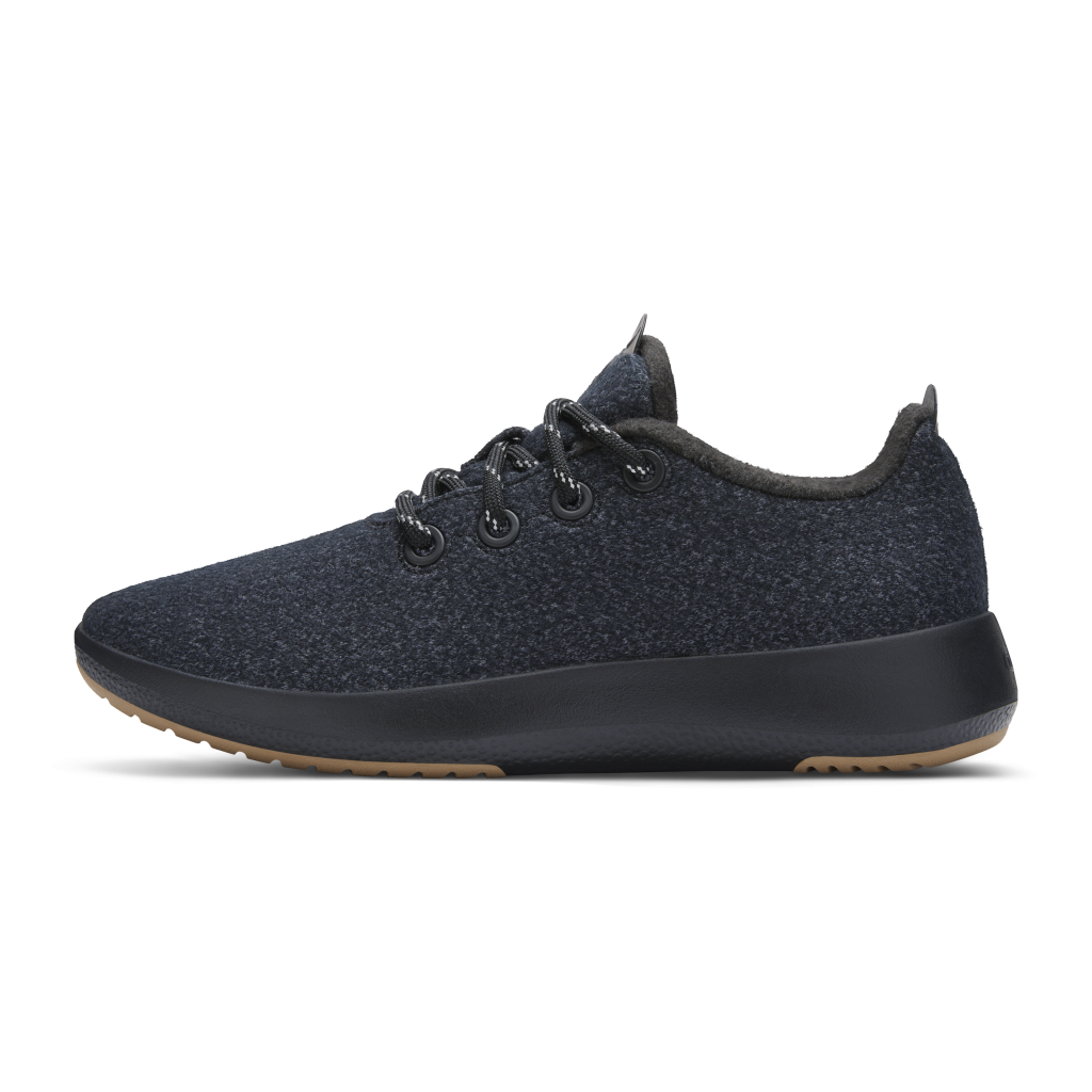 Women's Wool Runner-up Mizzle - Natural Black (Rugged Khaki Sole)