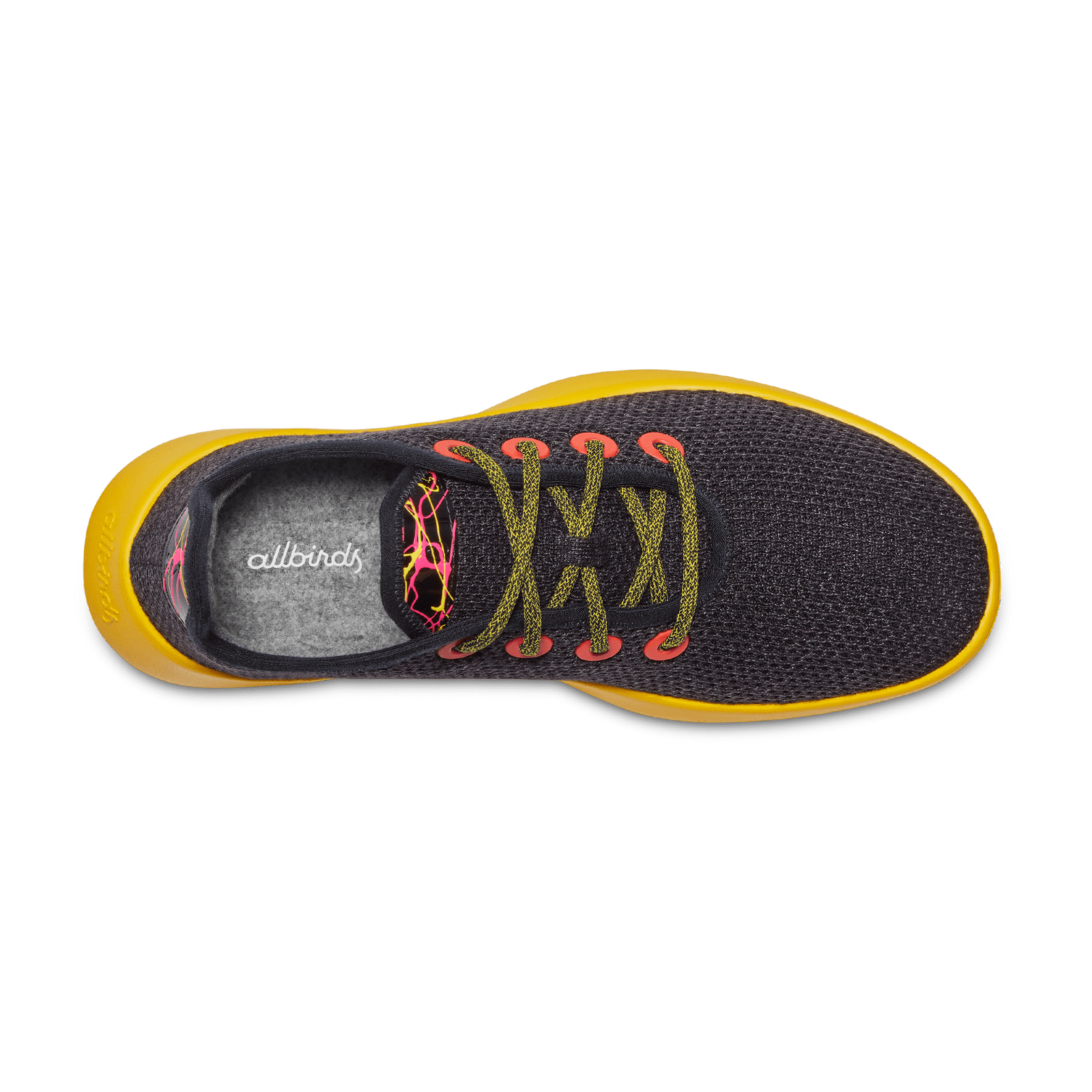 Women's Tree Runners - Heathered Black (Sunny Gold Sole)