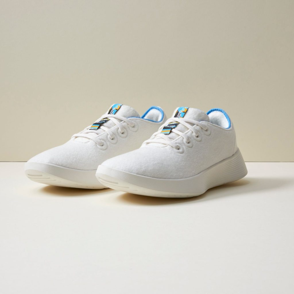 Men's Wool Runner Go - Natural White/NZ Blue (Natural White Sole)