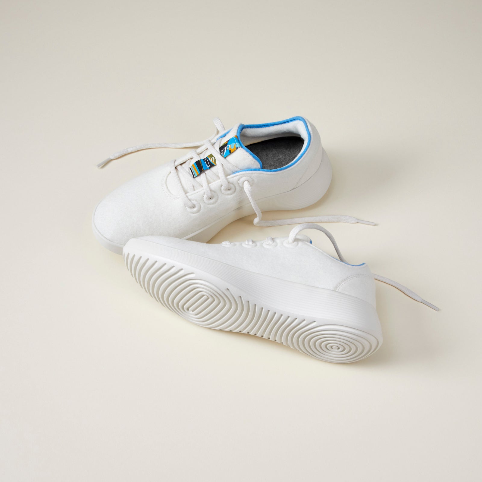 Women's Wool Runner Go - Natural White/NZ Blue (Natural White Sole)
